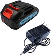 DNLBBO Mini Chainsaw Battery, 21v Lithium Battery - 2.0 Ah Battery with Electric Quantity Display...