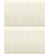 Funtery 48 Pcs Flameless LED Taper Candles Fake Candles Battery Operated Candles Bulk 11 Inch Fli...