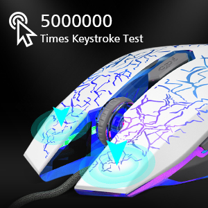 Wired Gaming Mouse, Ergonomic USB Optical Mouse Mice with Chroma RGB Backlit
