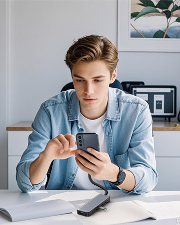 14 in 1 Multiport Adapter with 4K HDMI,VGA,8 USB C/A Ports,100W PD Fast Charg