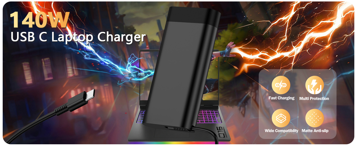 140W USB C Laptop Charger
