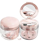 MURRI&MURRDI Retainer Case, Denture Bath Box with Strainer Basket, Mouth Guard Case, Braces Clean...