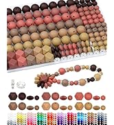 172PCS FIVEIZERO Silicone Beads for Keychain Making, 6 Mixed Colors Silicone Focal Beads Kit, 9mm...