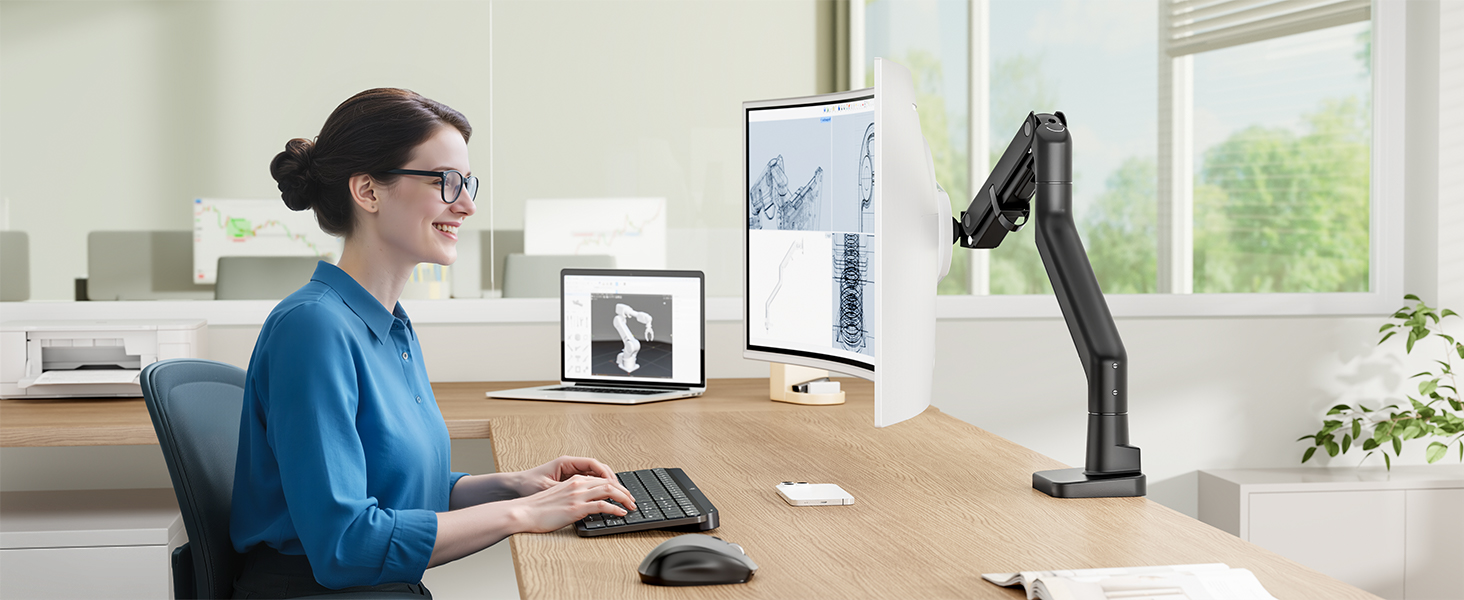 height adjustable monitor stand