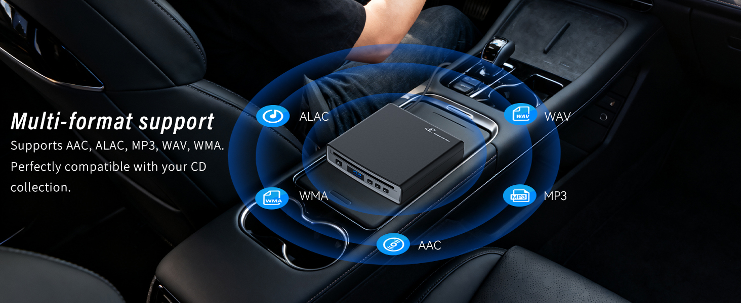 usb cd player for car