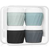 Silevoler Travel Containers for Toiletries, Premium Cosmetic Silicone Cream Jars, TSA Approved Le...