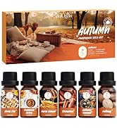 SoulOrigin Autumn Essential Oils Set, Fragrance Oil Gift Set for Oil Diffusers, Scented Oils for ...