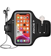 iPhone 14 Pro, 13 Pro, 12 Pro, 11 Pro Armband, JEMACHE Gym Workouts Running Arm Band Case for iPh...