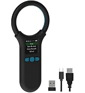 Rabitpos Pet Microchip Scanner, Animal Universal Microchip Tag Reader Scanner with 1.44” TFT Scre...