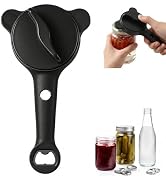 UrBestChoose 4-in-1 Adjustable Jar Opener for Seniors, Lid Opener with Non-Slip Grip, Easy Open f...