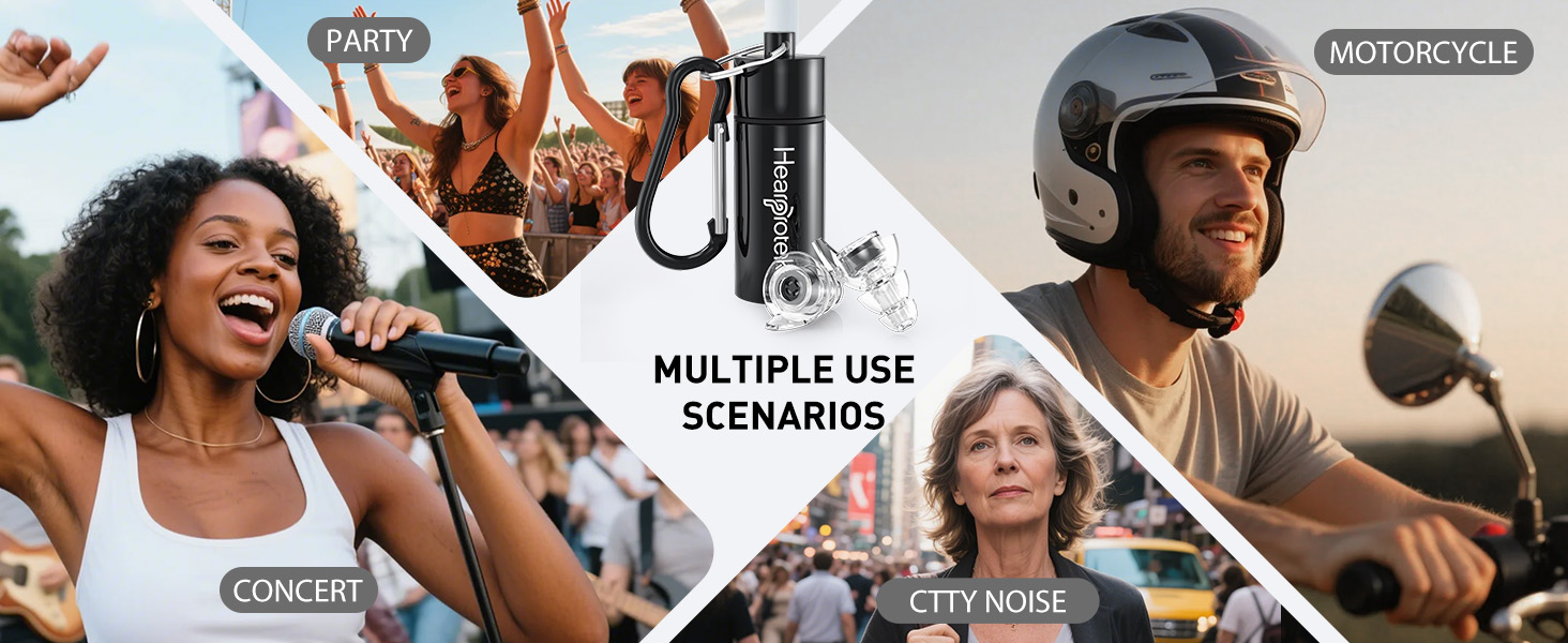 Noise reduction earplugs for concert party city noise