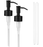 Amoliar Mason Jar Liquid Soap Dispenser Pump, Stainless Steel Replacement Pump for Dish Soap, Lot...
