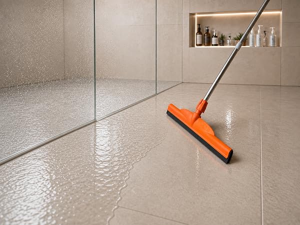 long handle squeegee for shower floor cleaning
