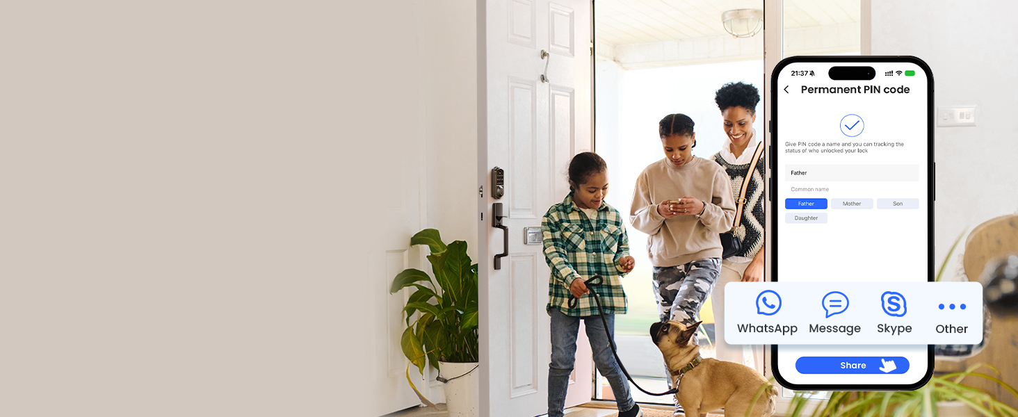 Veise Fingerprint Smart Door Lock