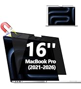 Magnetic Privacy Screen Protector for MacBook Pro 16 Inch (2021-2026, M1, M2, M3, M4, M5, Pro, Ma...