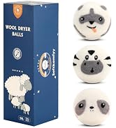 Wool Dryer Balls Handmade 3 Pack XL,Organic Laundry Dryer Balls,100% New Zealand Wool Natural Fab...