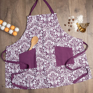 decorative kitchen chef apron one size long with adjustable ties