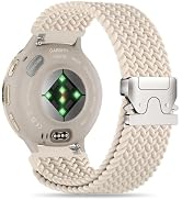 Braid Nylon 22mm Compatible with Garmin Venu 3 Watch Band, Venu 4 45mm/Venu 2, Soft Loop Fabric S...
