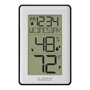 lacrosse, la crosse, 308-1911, temperature, thermometer, humidity, hygrometer, time, calendar
