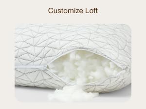 coop home goods adjustable pillow memory foam medium firm density plush soft stuffing crafts cushion