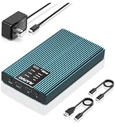 MAIWO M.2 NVMe PCIe RAID Enclosure, Dual Bay Enclosure for M.2 NVMe PCIe SSD with RAID0/1/PM/JBOD...