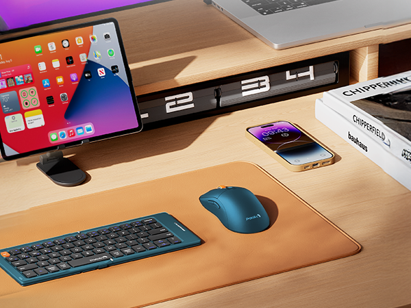 blue bluetooth mouse