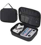 PONYRC Portable Storage Bag for DJI Mini 3/3 Pro - Waterproof PU Leather Carrying Case for DJI Mi...