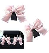 CouTunp 2PCS Car Seat Headrest Hooks, Cute Bow Purse Hook for Car, Vehicle Rear Seat Storage Hook...