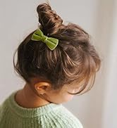 Velvet Baby Hair Clips, 20pcs Boutique Mini Bows Barrettes, Fully Lined Hair Pins Accessories for...