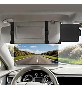 Veharvim Sun Visor Extender for Car (Polarized, UV400, PC Lens, Side Sunshade, Straps&Adjusters),...