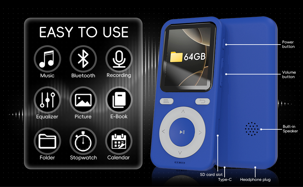 mp3 players portable mp3 players mighty music player mp3 player with bluetooth and wifi walkman mp3