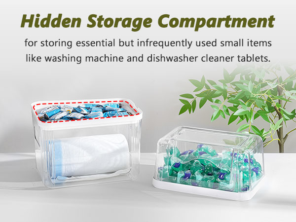 trash bag dispenser laundry pods container
