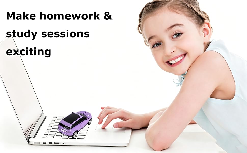 Funny USB CAR Mouse for Laptop PC Computer Tablet Macbook Kids Girl Boy Women