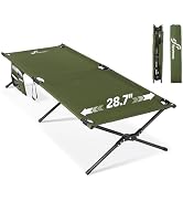Sportneer Camping Cot, 78.3"x28.7"x14.6" Portable Folding Bed for Adults with Storage Bag, Suppor...