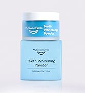 MySweetSmile Teeth Whitening Powder - Dentist-Approved & Enamel-Safe | 6 Month Supply | Tea, Coff...
