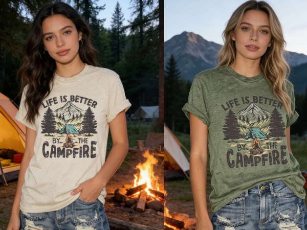 Camp Graphic Shirt Camper Hiking Tops