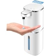 Automatic Liquid Soap Dispenser,Digital Display 9-Level Adjustable Touchless Smart Hand & Dish So...