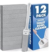 Navona 12 Pack Pumice Stone Toilet Bowl Cleaner with Extra Long Handle, Pumice Stone Scouring Sti...