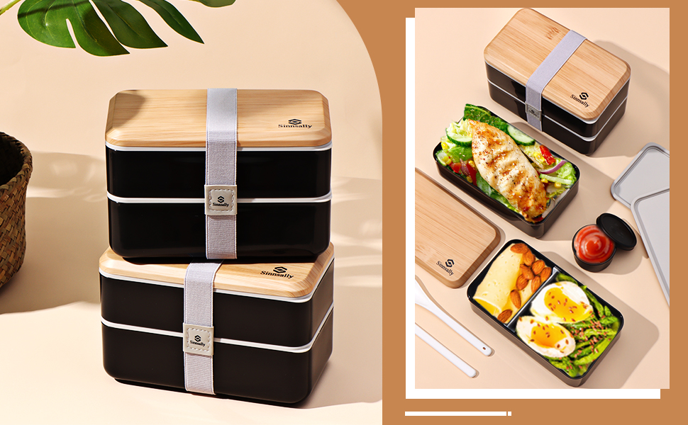 All-in-1 Stackable Japanese Bento Lunch Box