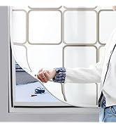 DIY Magnetic Window Insulation Kit Matte Frosted Privacy Film for Cold Winterizing Kit Cuttable W...