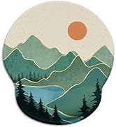 LIMKRIAN Ergonomic Mouse Pad with Wrist Rest, Sunrise Mountain Mouse Pad Gaming Mousepad with Non...