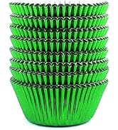 Eoonfirst Green Foil Cupcake Case Liners Easter Baking Muffin Paper Cups 200Pcs