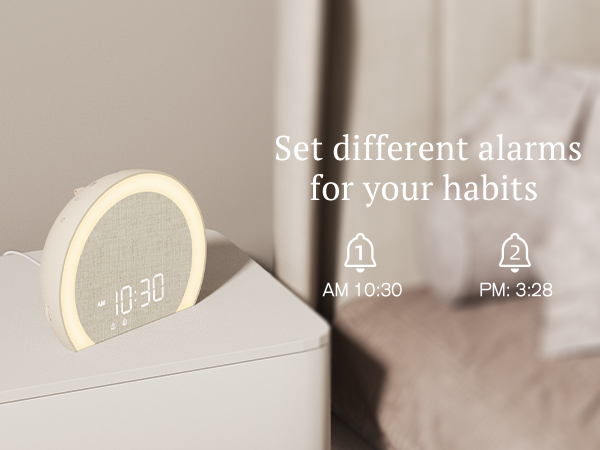 Dual alarm clock