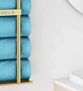 Gold Towel Storage Rack for Bathroom