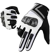 WTACTFUL Motorcycle Gloves for Men, Touchscreen Summer Breathable Riding Gloves for Motocross Racing