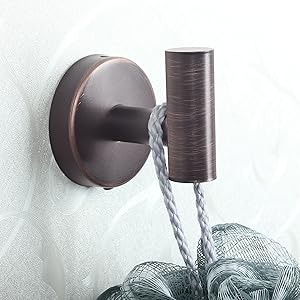 Wall Hook for Bathroom Bedroom Kitchen Hotel Pool 4 Packs Matte Black