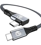 Right Angle USB C 3.2 Gen 2x2 Cable 1ft, 20Gbps USBC to USBC Data Cable, 4K Type-C Monitor Cord, ...