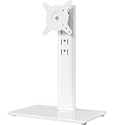 Single LCD Computer Monitor Free-Standing Desk Stand Riser for 13 inch to 32 inch Screen with Swi...