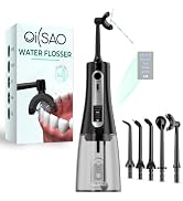 Water Dental Flosser Pick for Teeth,Cordless Rechargeable Portable Flosser | U-Type 360° Cleaning...