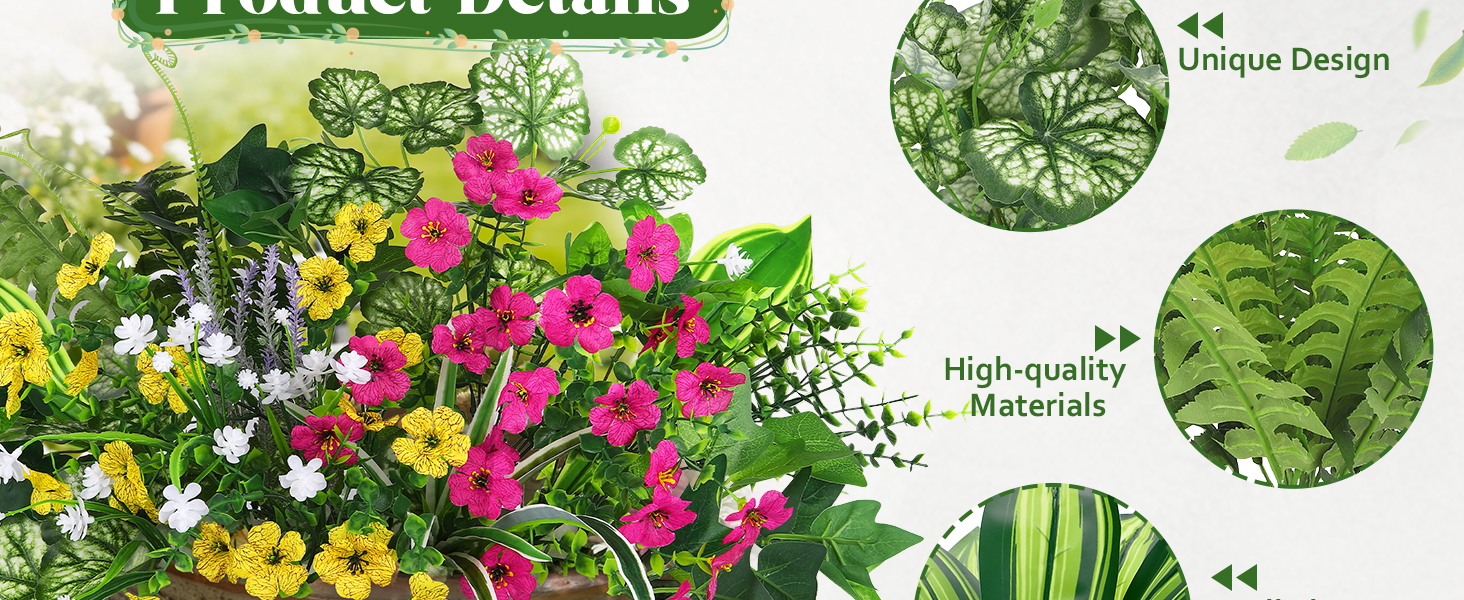 faux outdoor plants